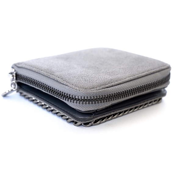 Stella McCartney Small Falabella Zip Around Wallet Color Gray. - Picture 4 of 5